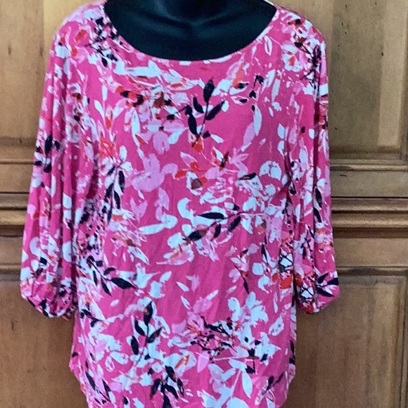 🌺🌸NWOT Nine Four One Fun Size Large Colorful Fun Top Wardrobe Must Have 🌺🌸 - Picture 5 of 9